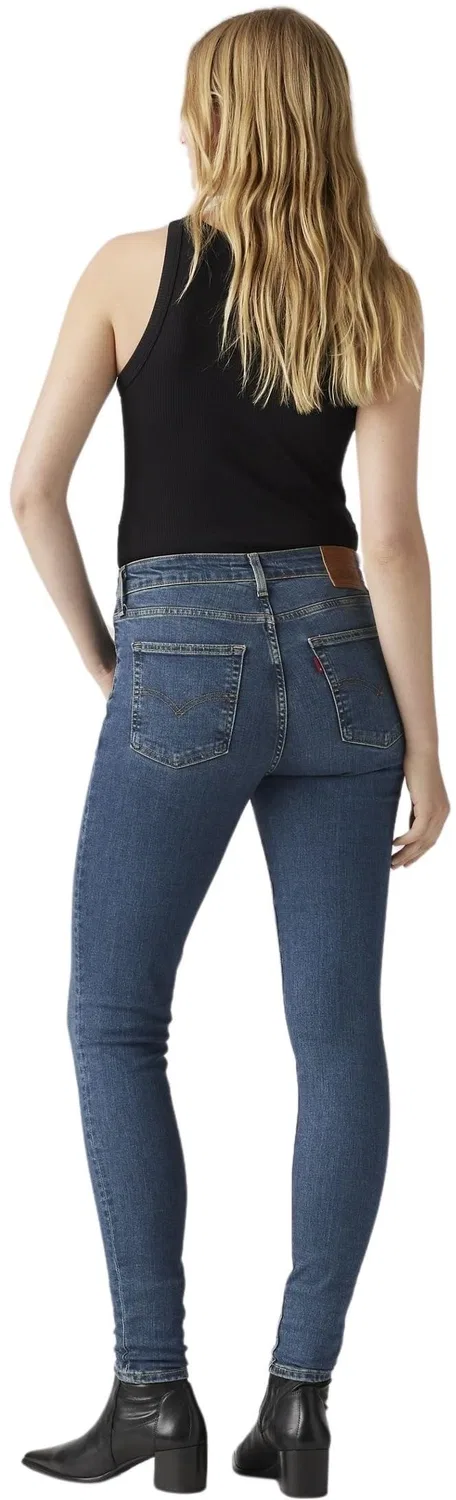 Женские джинсы с высокой посадкой Levi's 721 High Rise Skinny, Blue Wave Dark — фото 3