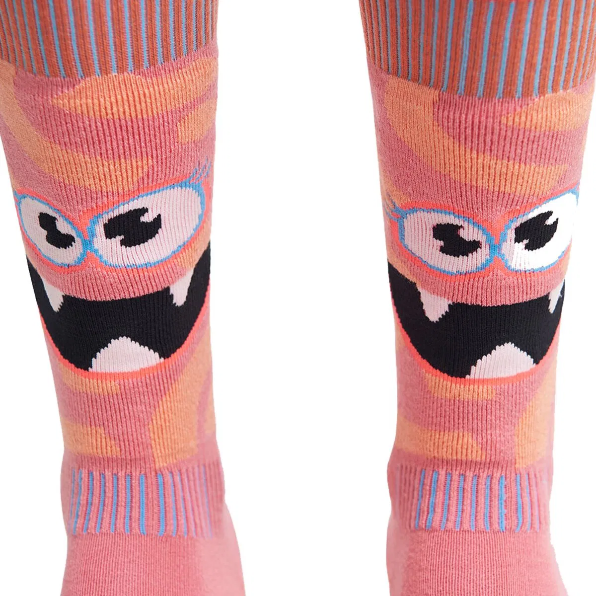 Детские носки для мальчиков с принтом Monster Party Le Bent, Strawberry Pink — фото 3