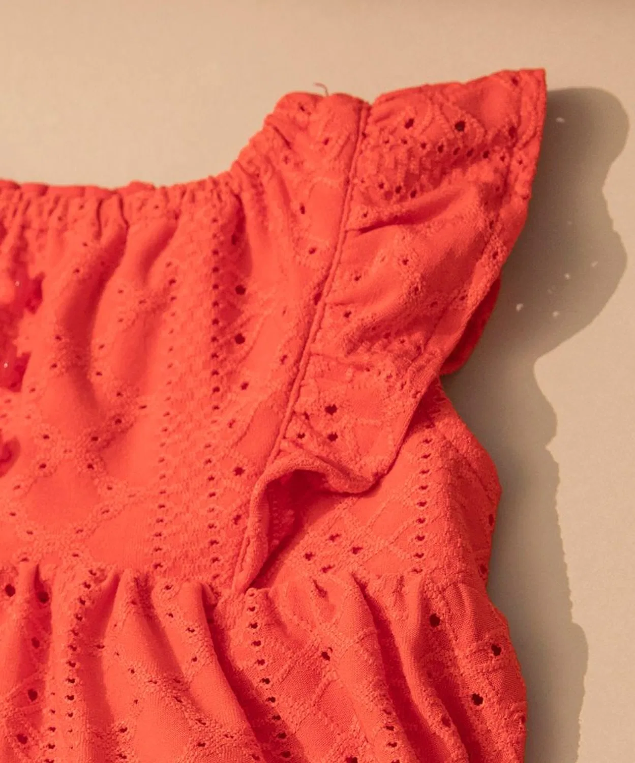 Детский комплект из топа и шорт с принтом Branshes, Orange — фото 4