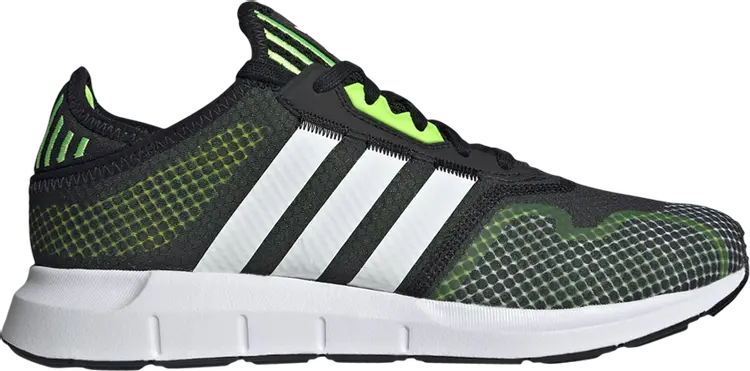 

Кроссовки Adidas Swift Run X 'Black Solar Green', черный