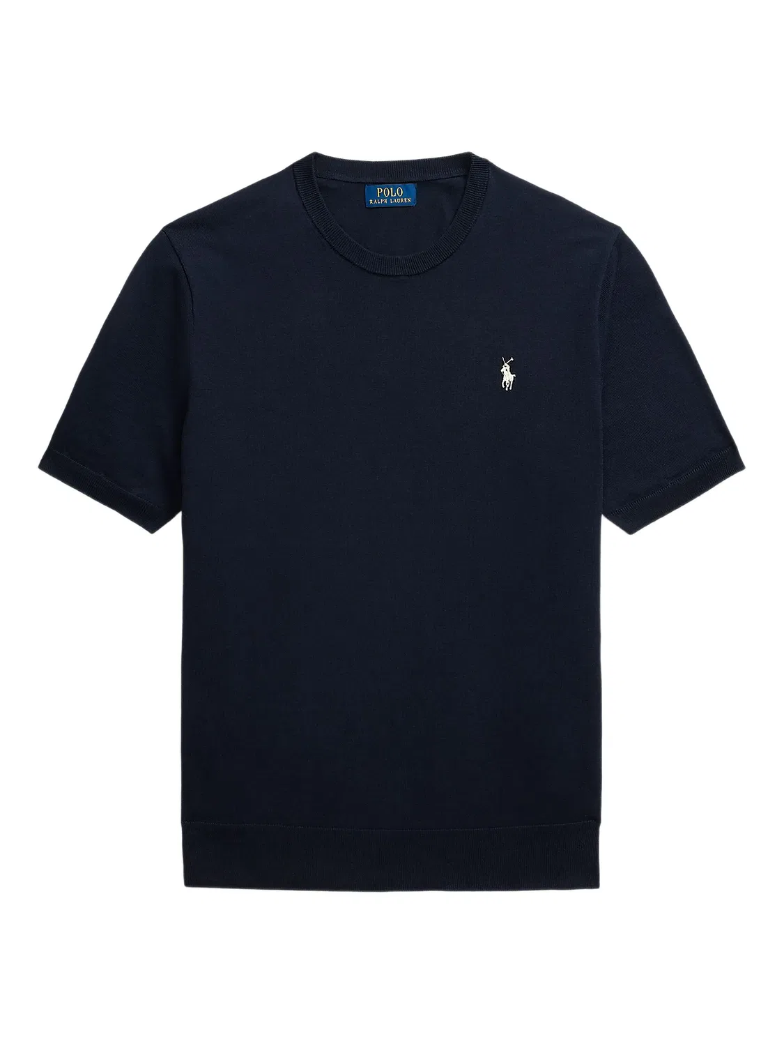 Свитер с круглым вырезом из хлопка Polo Ralph Lauren, синий