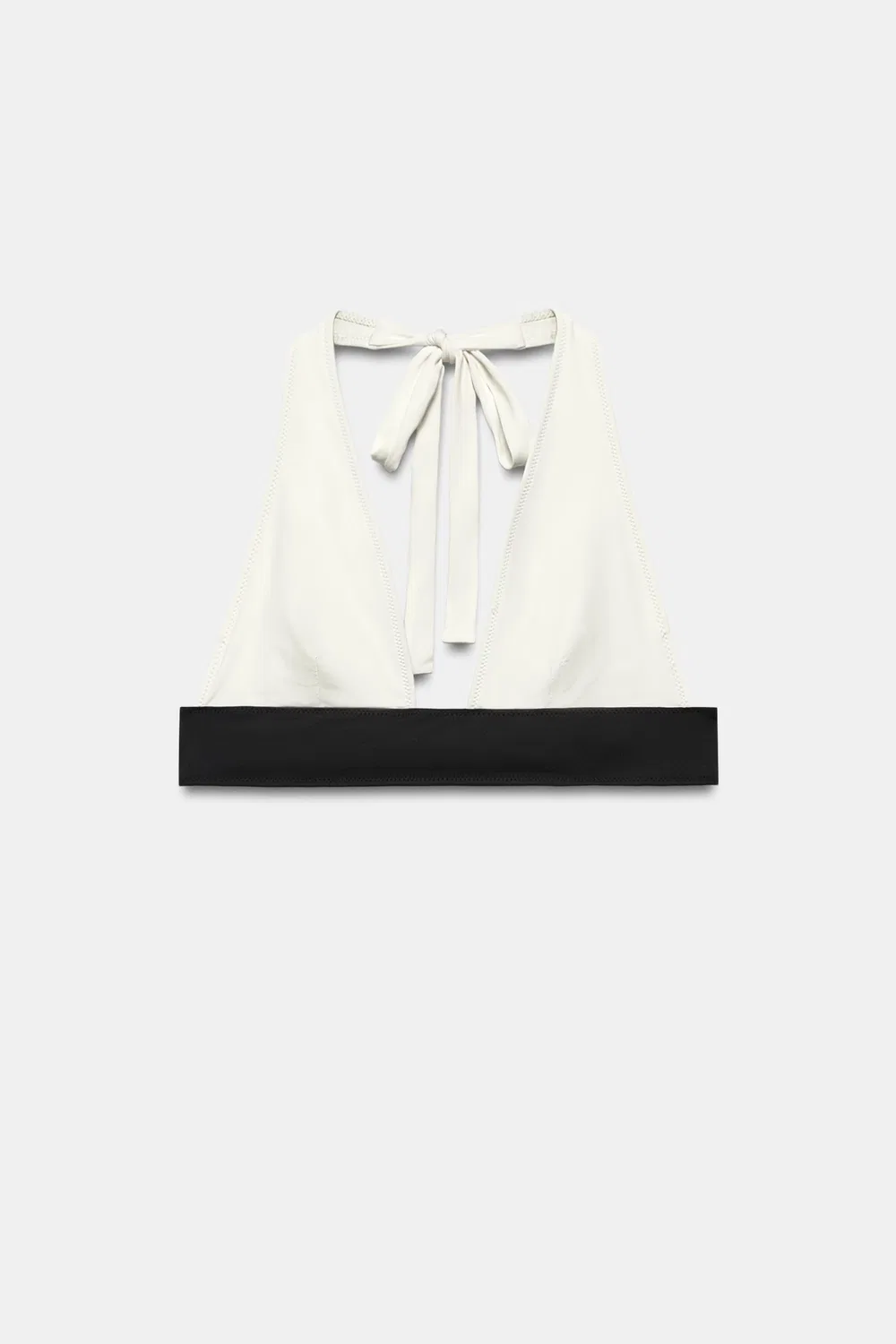 Комбинированный верх от бикини ZARA, Ecru — фото 4