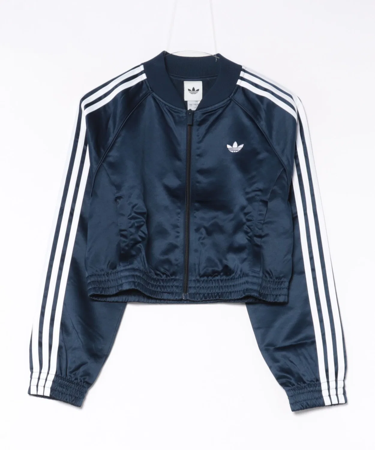 Женская куртка из атласа с принтом Adidas Athletics KS9948 Nindg/White, Синий
