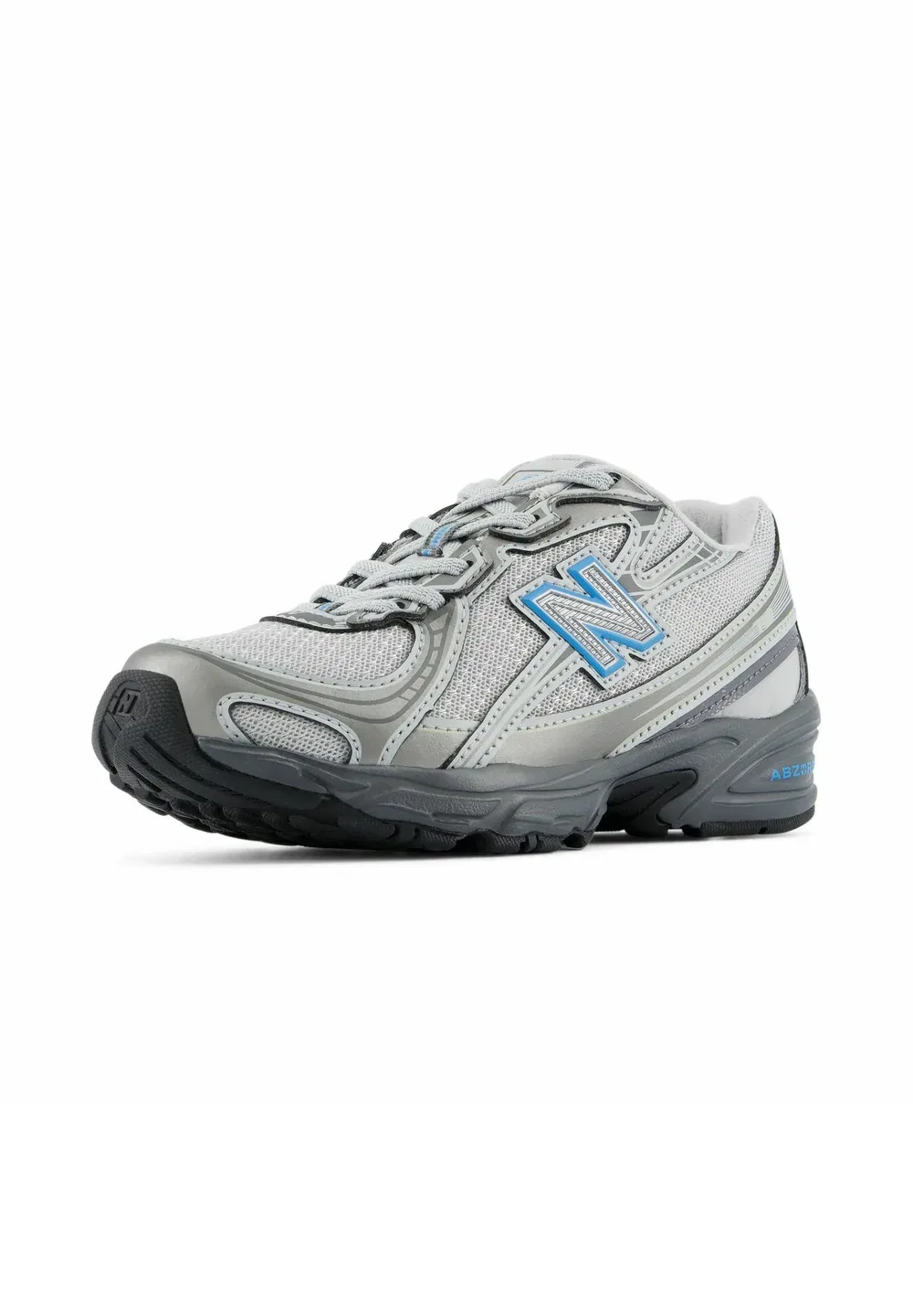 740 - тренеры New Balance, Dark Silver Metallic Fan Blue — фото 4