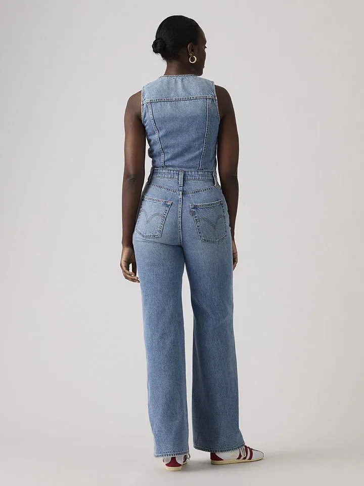 Женский джинсовый комбинезон Levi's, Light Blue — фото 4