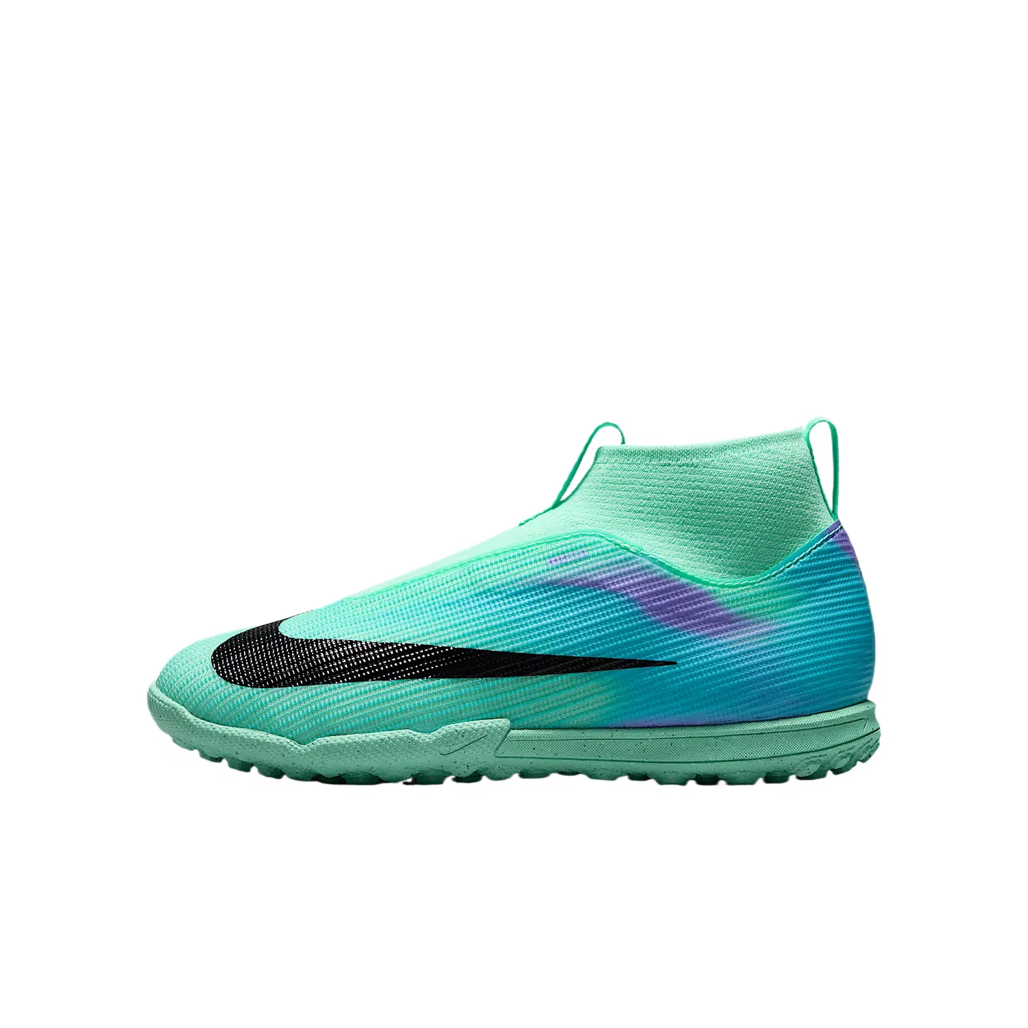 Детские футбольные бутсы Nike Mercurial Superfly 11, Radiant Green/Dreamy Purple Red/Pulse Lake Blue/Black