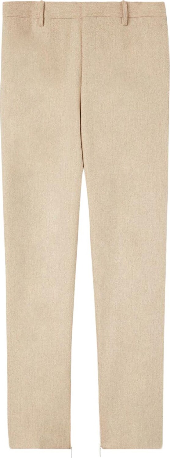 

Брюки Off-White Tag Wool Slim Zip Pant 'Beige', загар, Серый, Брюки Off-White Tag Wool Slim Zip Pant 'Beige', загар