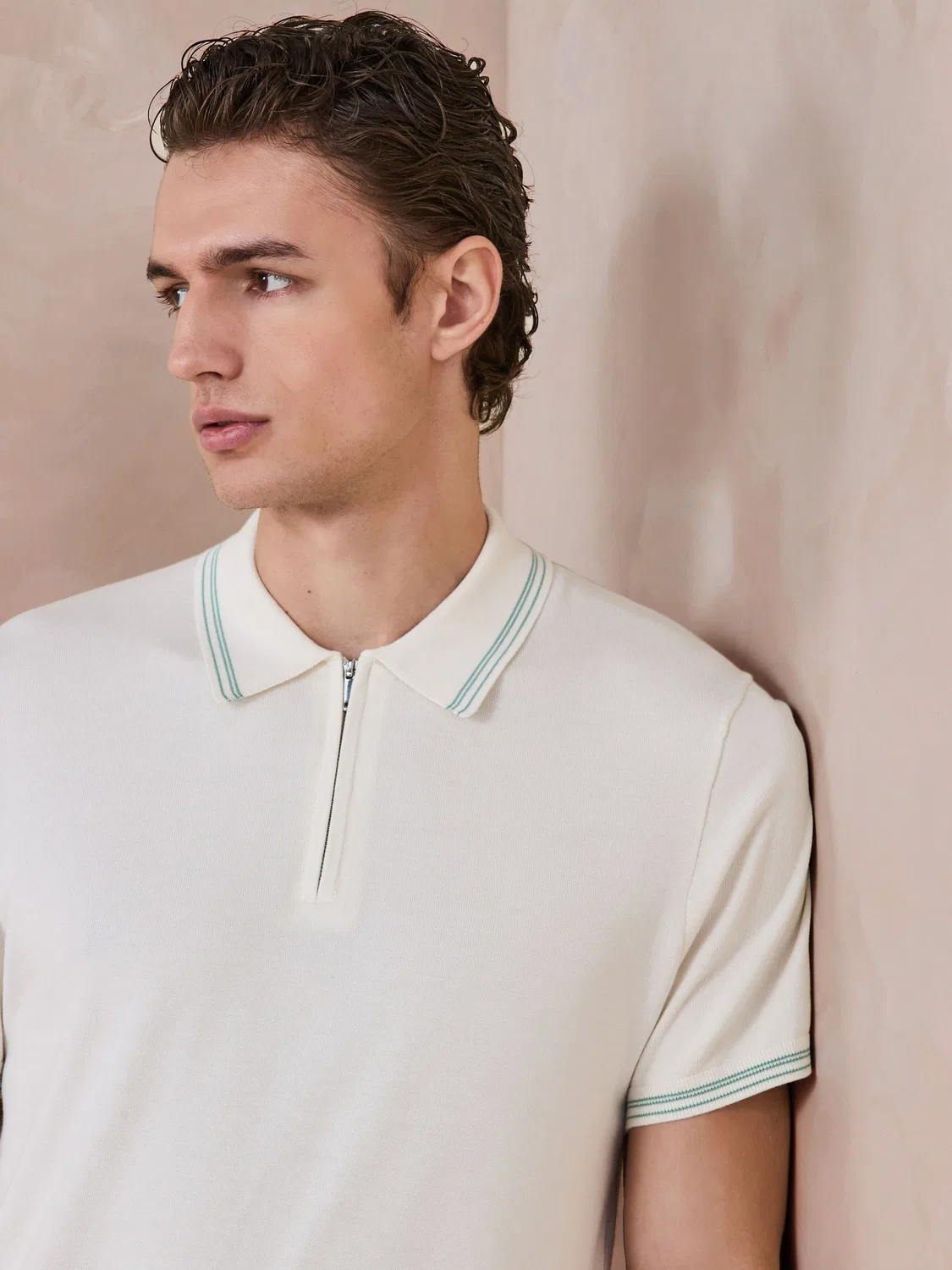 Поло с коротким рукавом, слим фит, N. Premium Next, белый — фото 4