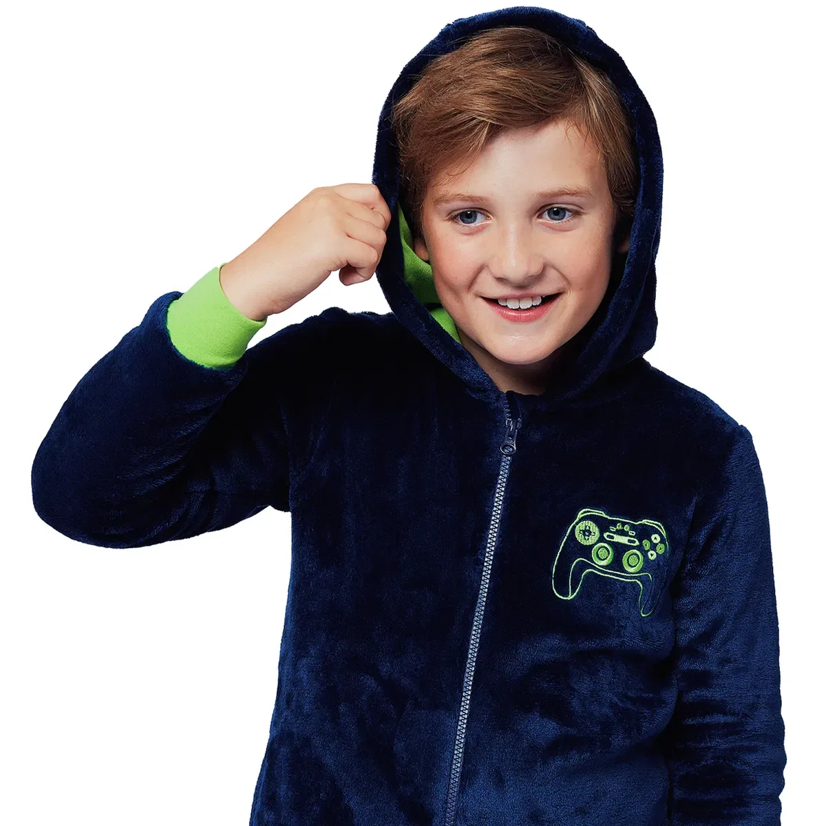 Детский боди-комбинезон с длинным рукавом Born to Be a Gamer Harry Bear, Blue — фото 3