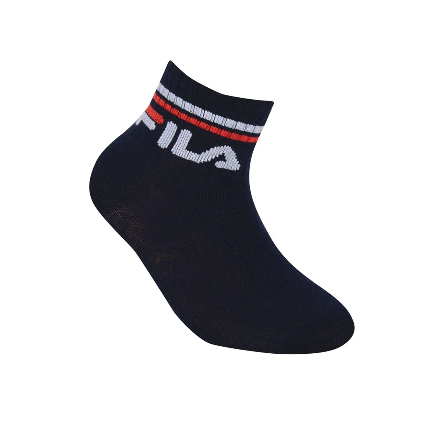 Детские носки Stretch-Quarter Junior Socks Fila, Bunt Petrolblau — фото 2