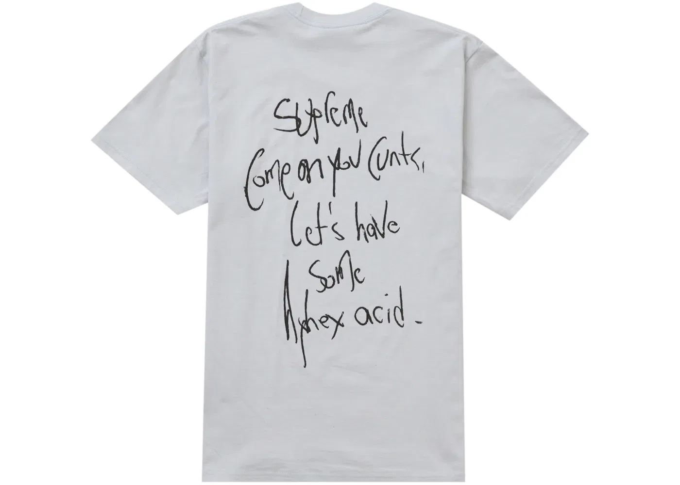 Мужская футболка с принтом Supreme Aphex Twin Windowlicker Tee, Cement — фото 2