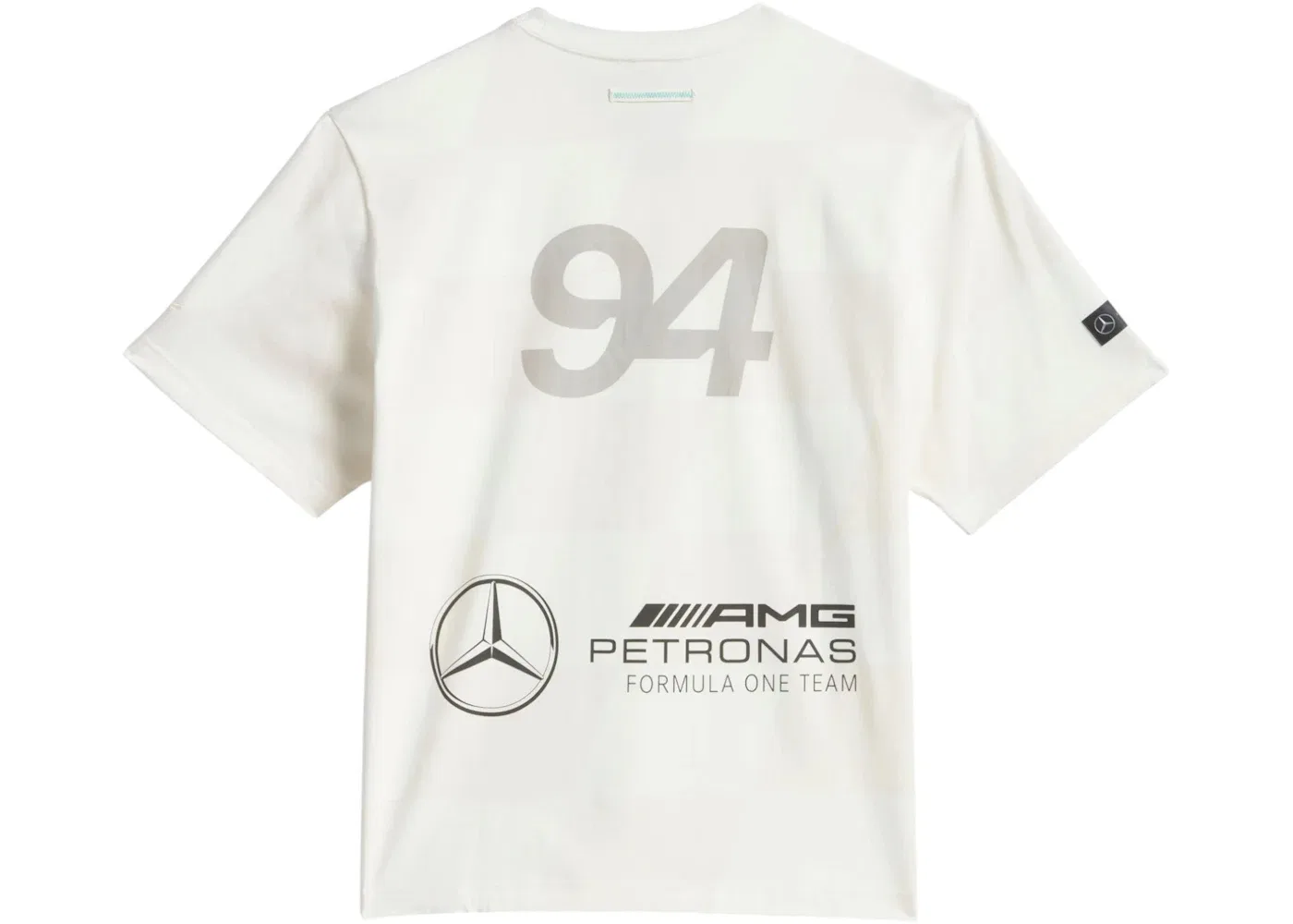 Мужская футболка с принтом Adidas x Bad Bunny x Mercedes AMG F1, White