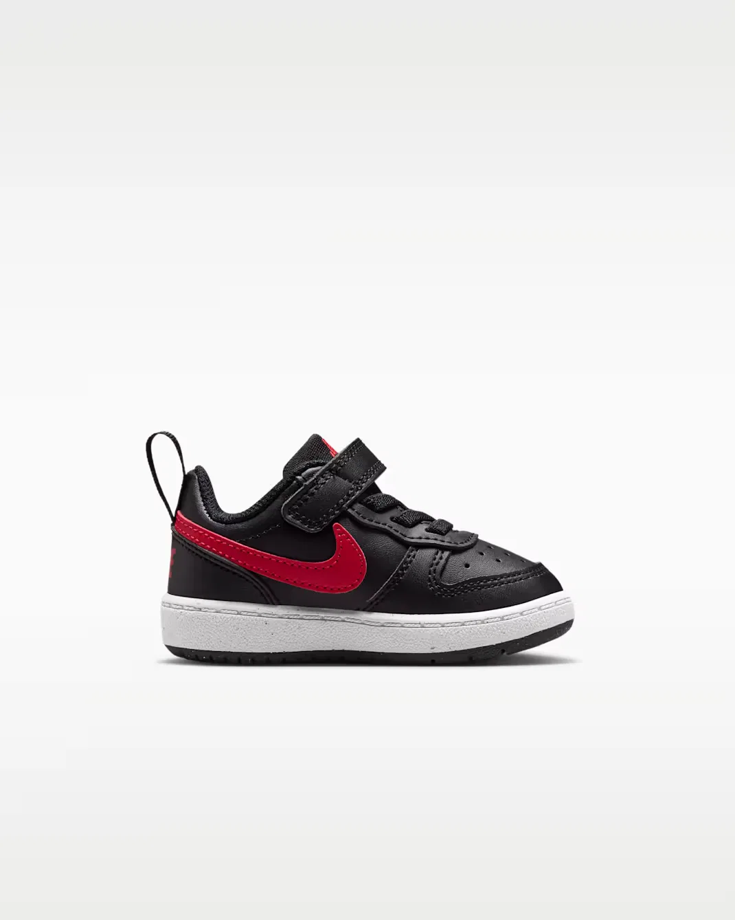 Детская/подростковая обувь Nike Court Borough Low Recraft, Black/White/University Red — фото 3
