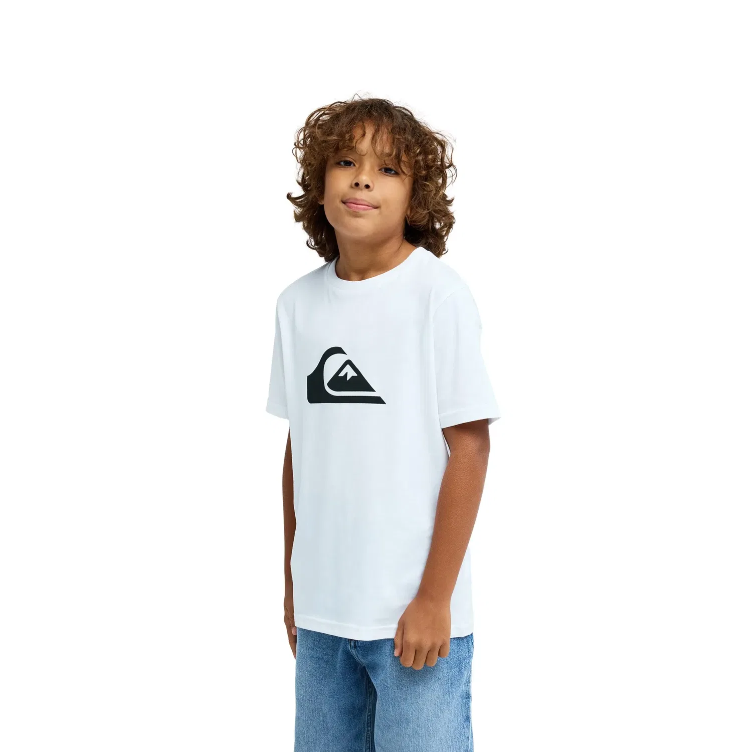 Детская футболка с принтом Ev Comp Logo Quiksilver, Blanco — фото 3