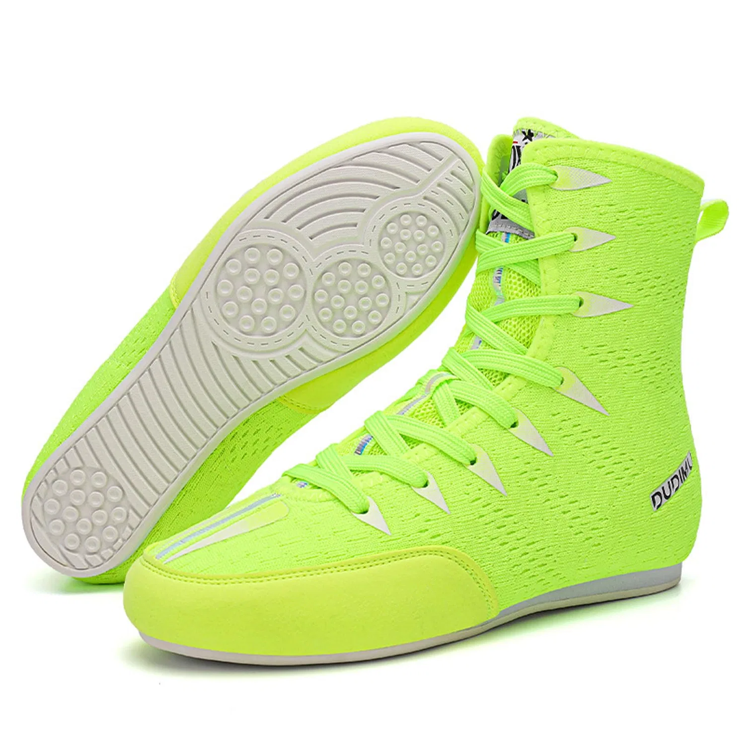 Детские боксерские кроссовки с шнуровкой, High Top GoldeneAmeisen, Green