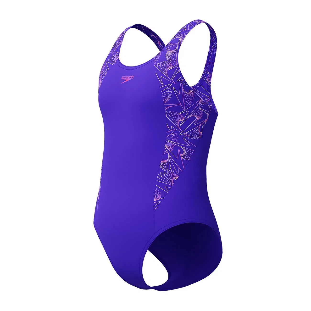 Детский плавательный костюм для мальчиков Hyperboom Splice Muscleback Speedo, Morado — фото 2
