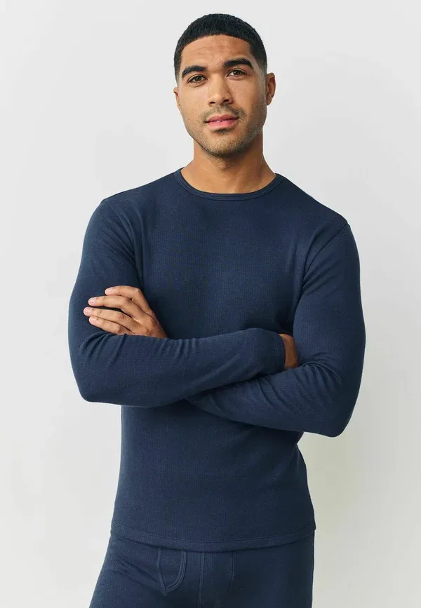 Комплект из футболки и нижней части, дышащий, Long sleeve fit set, Next, темно-синий — фото 2
