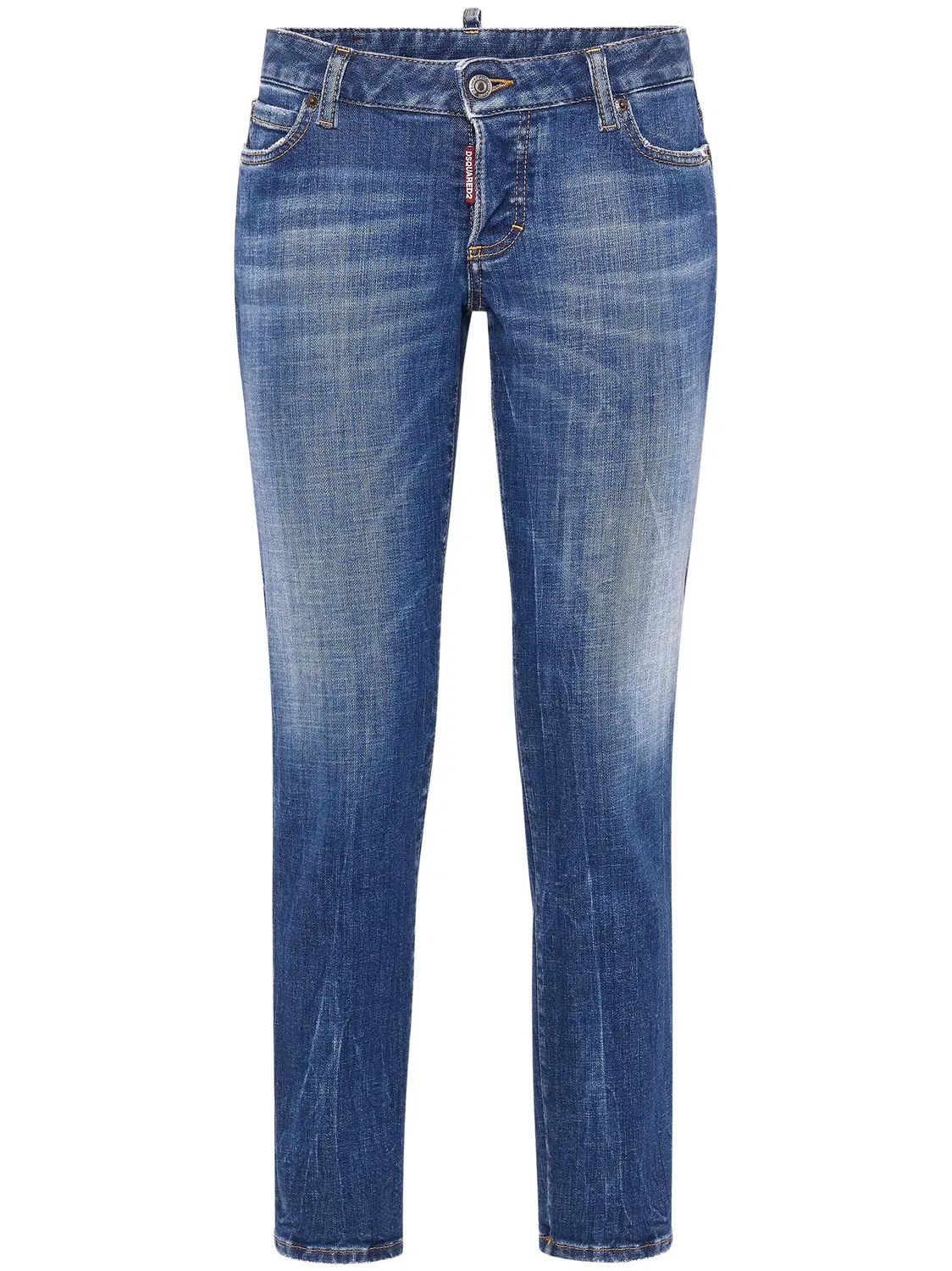 Укороченные джинсы скинни DSQUARED2, синий