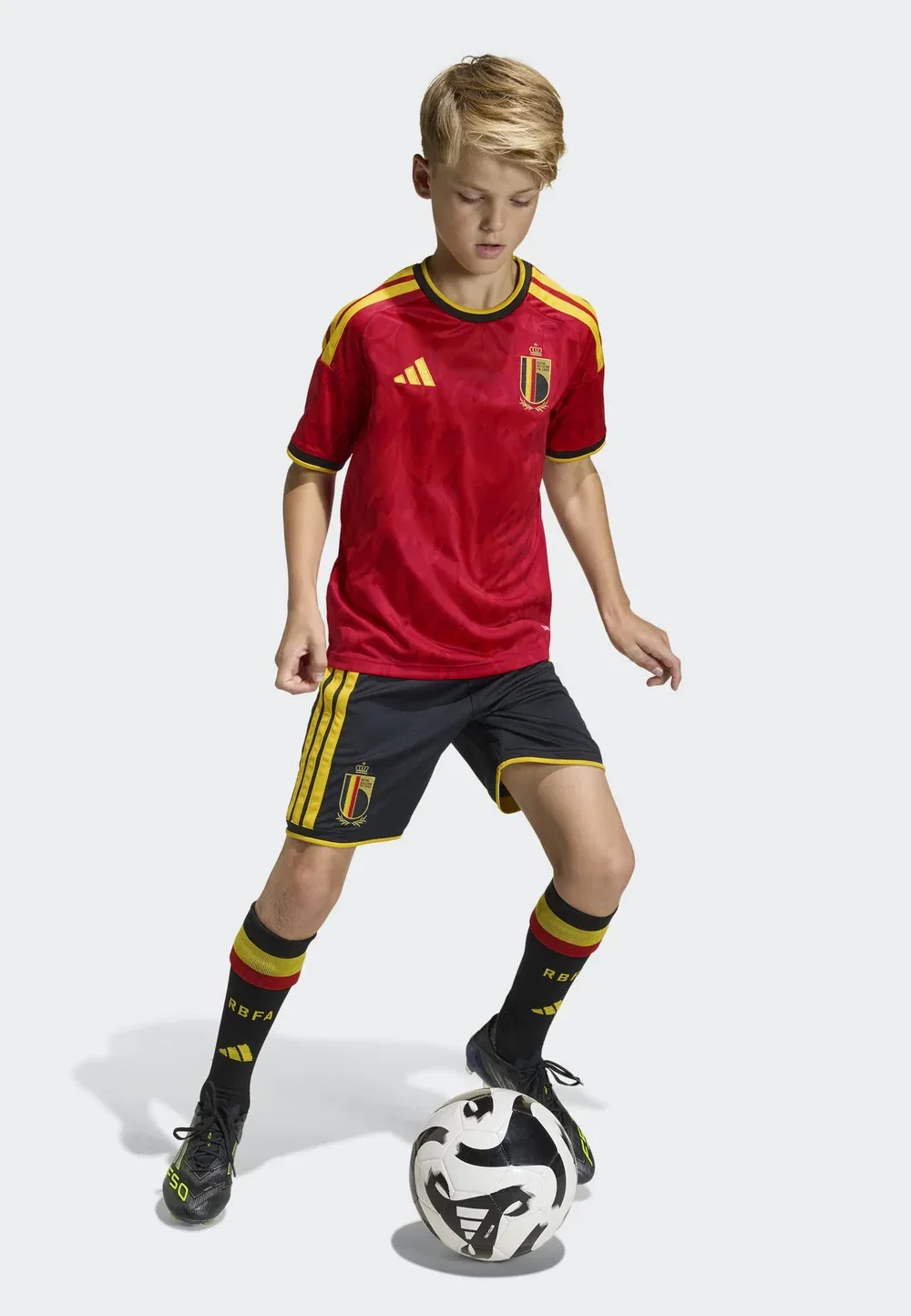 Домашняя футболка сборной Бельгии, номер 26 Adidas Performance, Red/Gold Coloured — фото 2