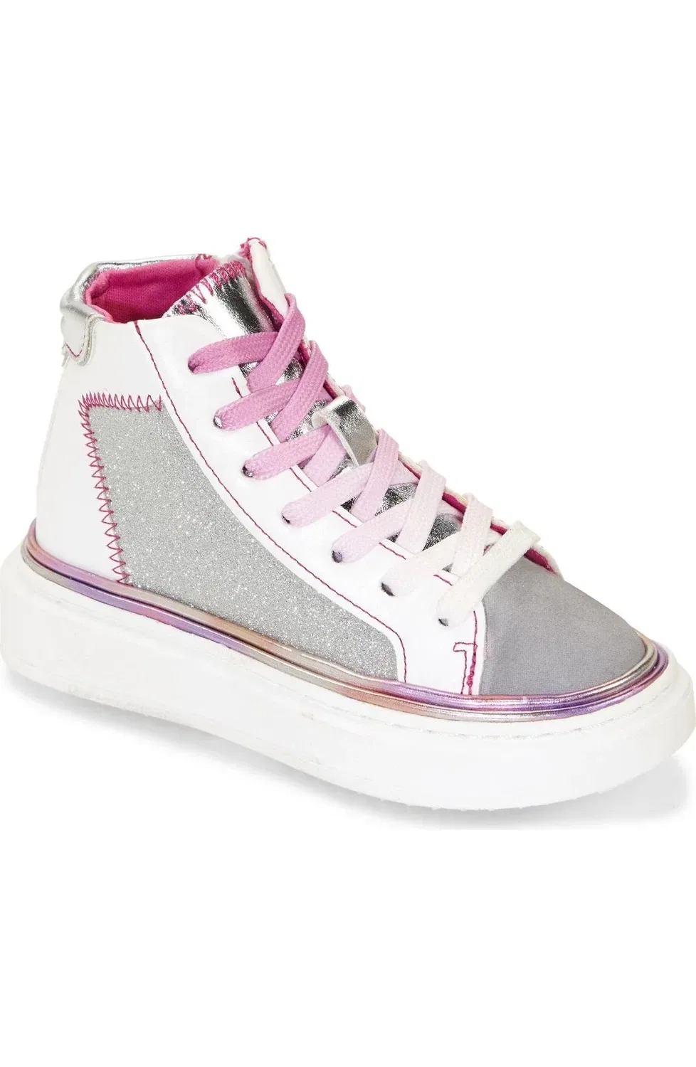 Детские кроссовки на платформе с блестками Steve Madden, мультиколор