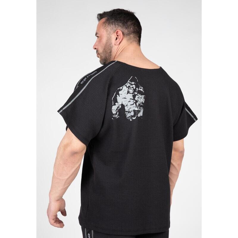 

Мужская футболка GORILLA WEAR Buffalo Old School с коротким рукавом для бодибилдинга, черная