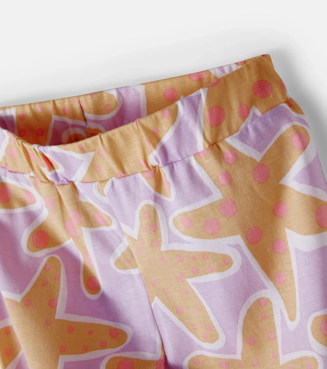 Леггинсы хлопковые с принтом Stella Mccartney Kids, фиолетовый — фото 4
