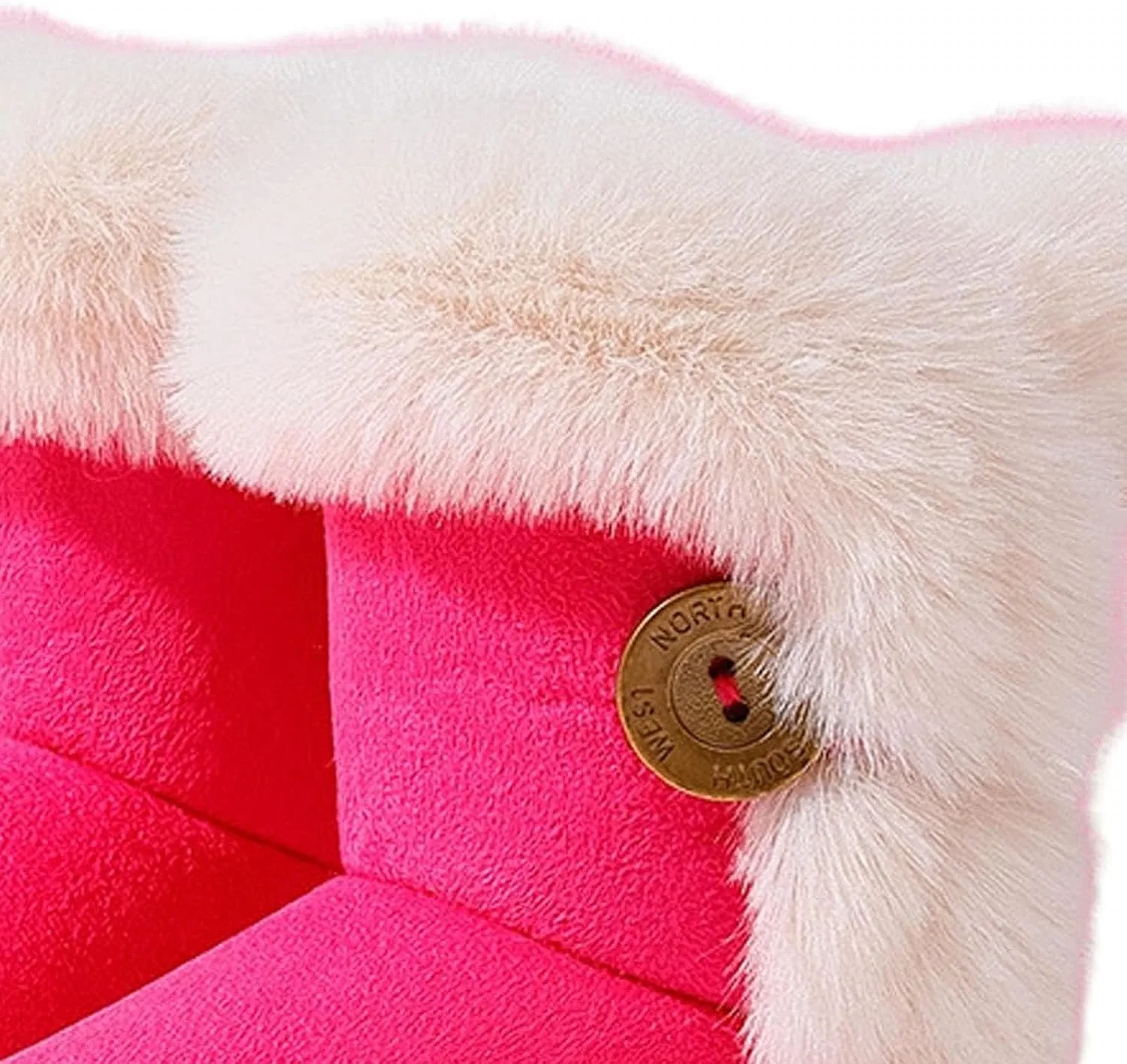 Детские зимние сапоги для девочек на меху SHOPESSA, Pink — фото 2