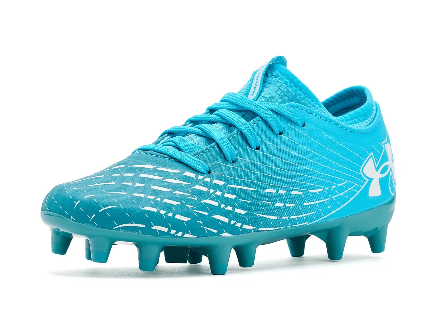 Детские футбольные бутсы для мальчиков с гибкой подошвой Magnetic Select 5 Jr Under Armour, Blue Blurred Blue White