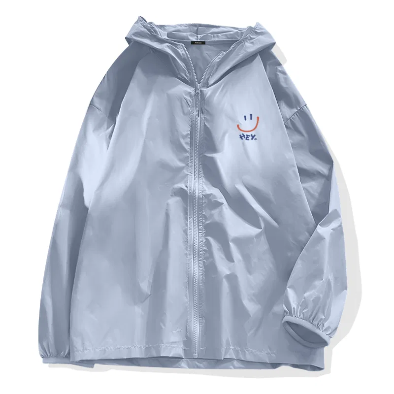 Детское солнцезащитное пальто с принтом MINISO, Medium Gray (Reversed Smiling Chest Logo) — фото 3