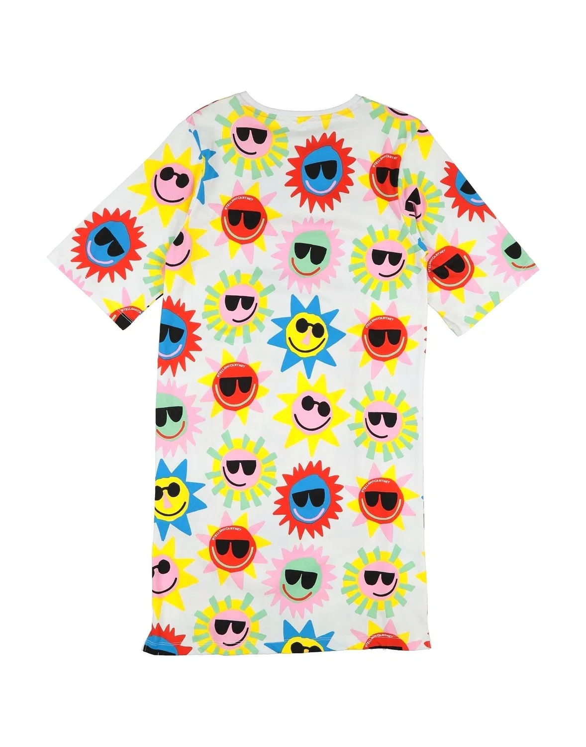 Детское платье из джерси с бахромой Stella Mccartney Kids, белый — фото 2
