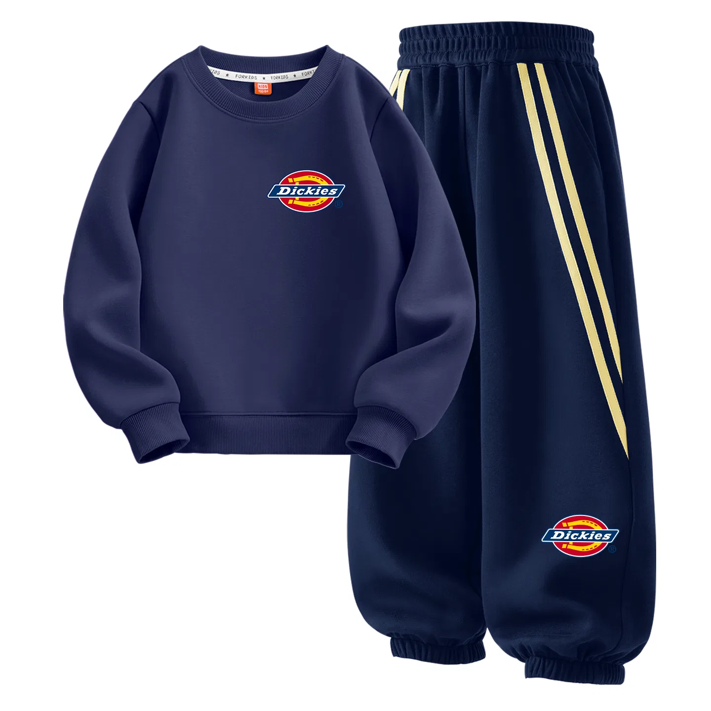 Детский комплект спортивной одежды с принтом Dickies, Navy Blue/Black — фото 3