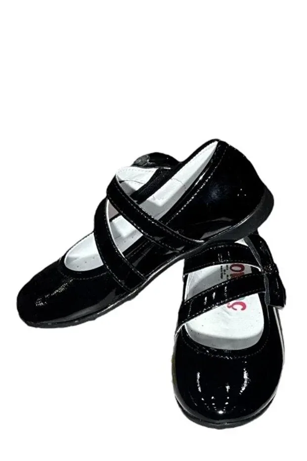 Детские балетки для девочек с ортопедической стелькой Zekids, Black — фото 4