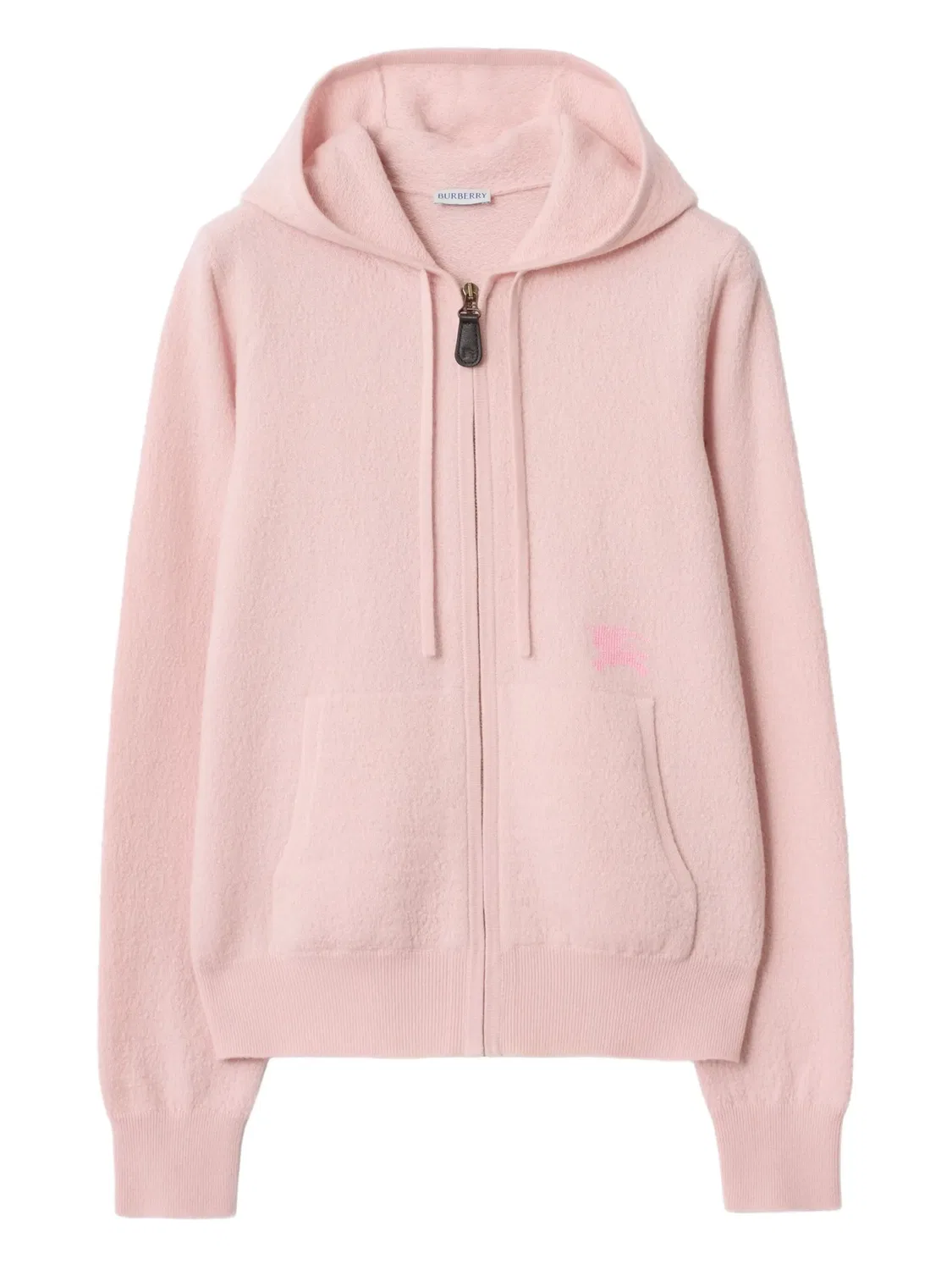 Худи Equestrian Knight на молнии Burberry, розовый