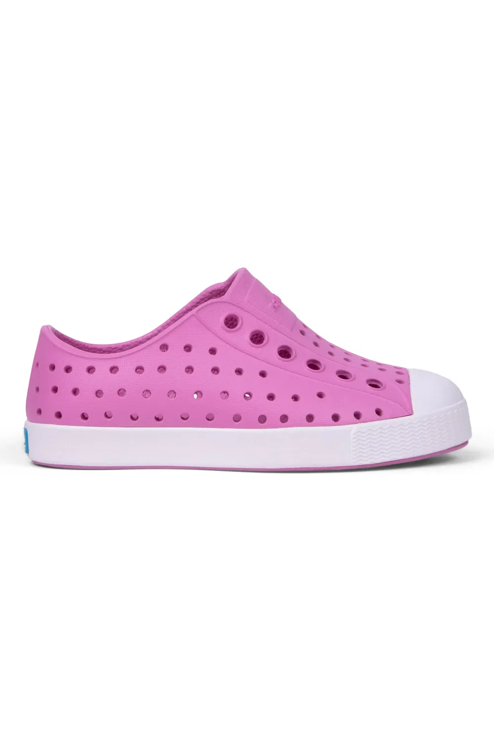 Кеды детские водонепроницаемые Jefferson Slip-On Native Shoes, Mauve Pink/Shell White — фото 3