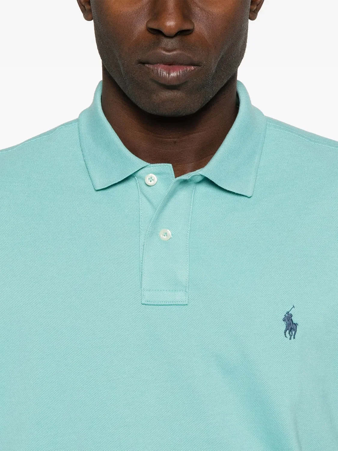 Поло с вышитым логотипом Pony Polo Ralph Lauren, мятный зеленый — фото 3