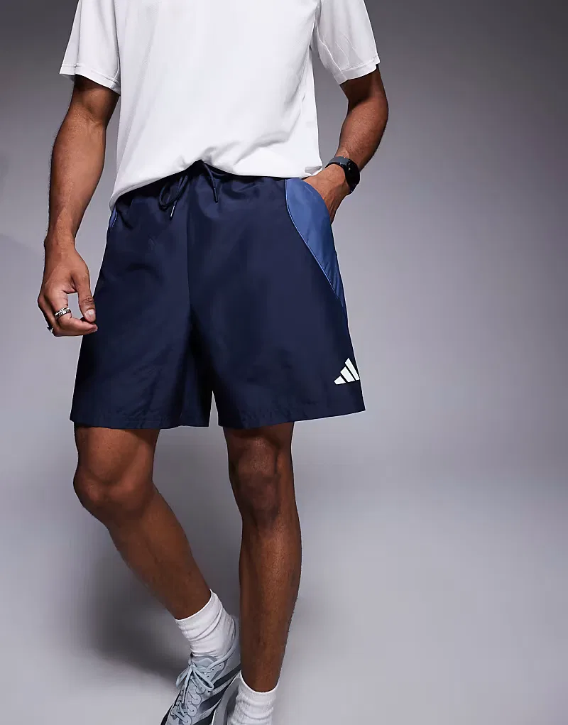 темно-синие шорты Adidas Sportswear — фото 2