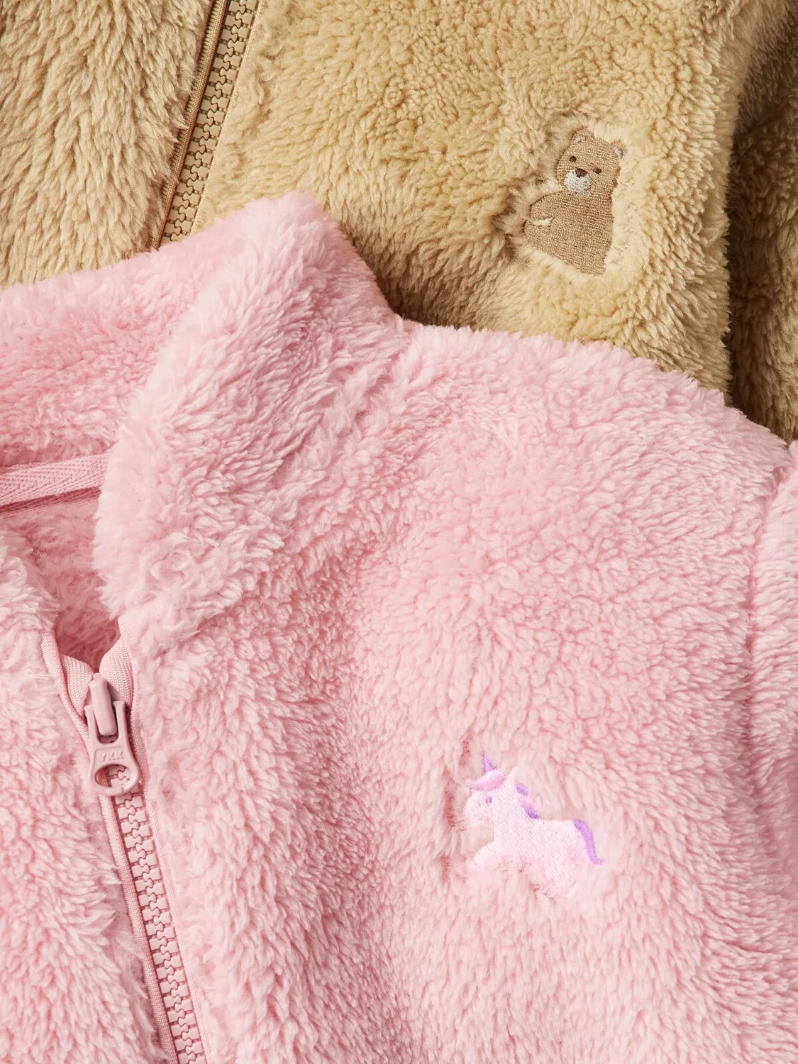 Куртка флисовая с мехом Uniqlo, женская/унисекс, бежевый — фото 2