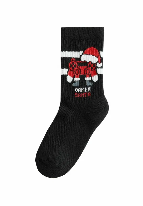 Комплект носков из 5 пар, хлопок, Christmas 5 pack, Next, красный, черный — фото 2