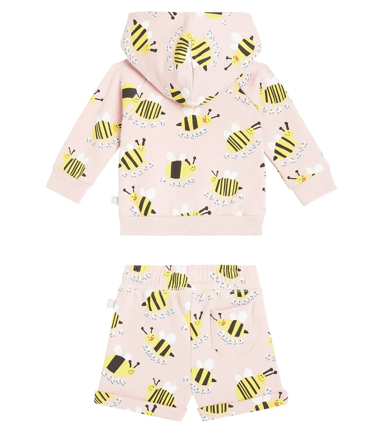 Комплект из толстовки и шорт с принтом Stella Mccartney Kids, розовый — фото 4