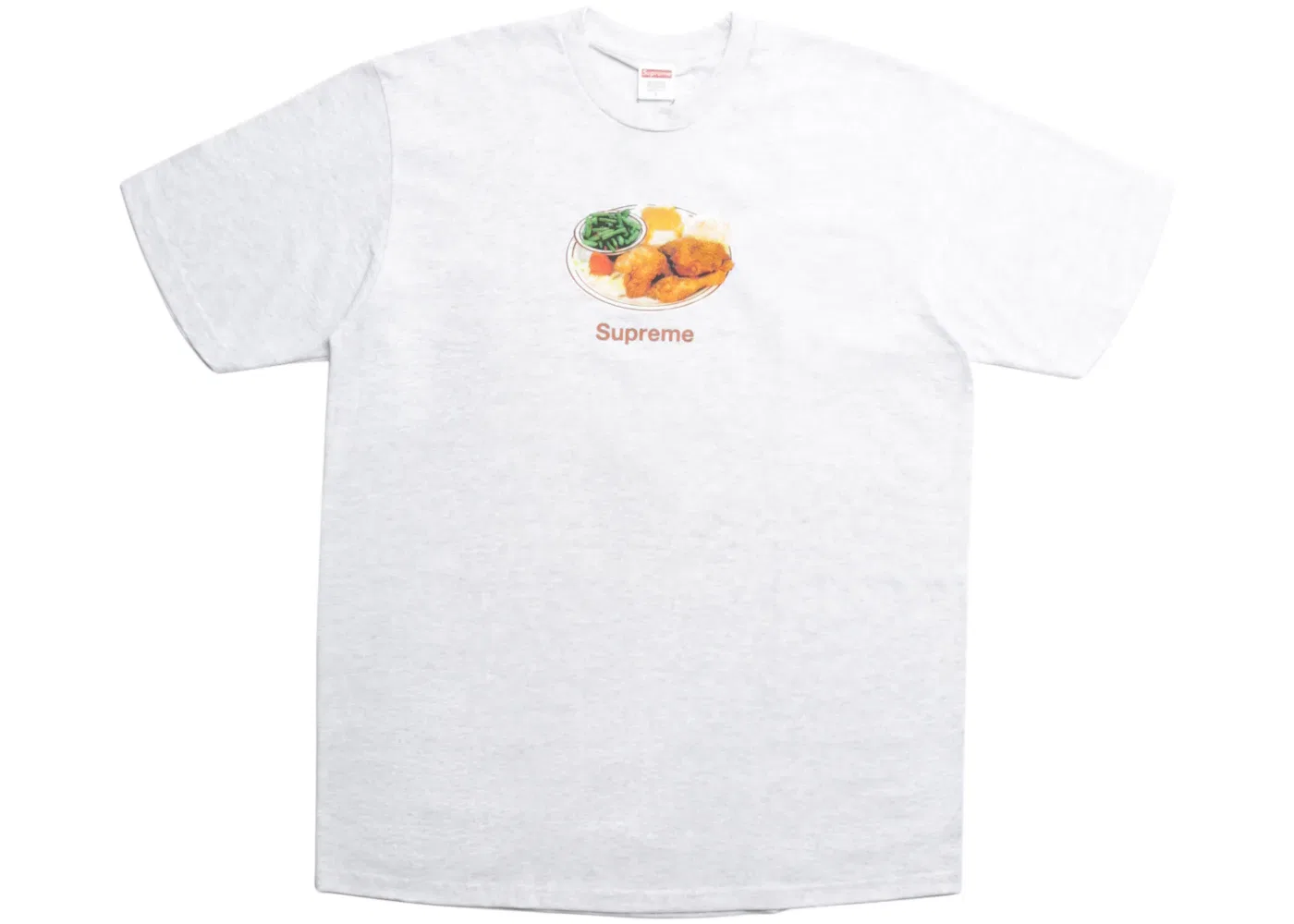 Футболка с принтом Supreme Chicken Dinner Tee, Ash Grey