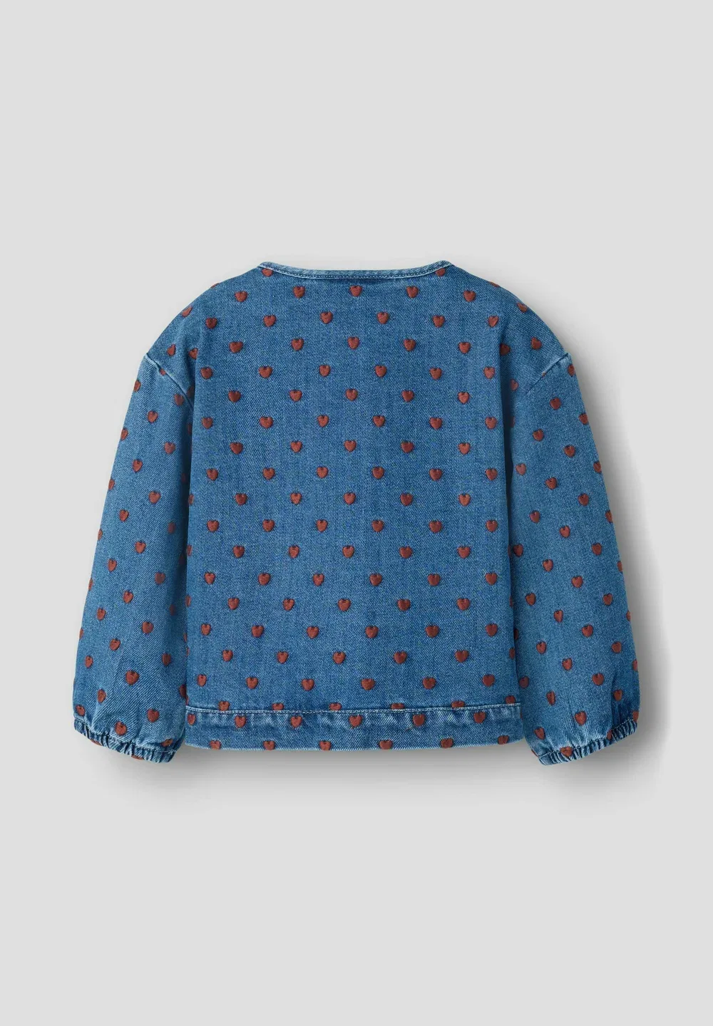 Джинсовая куртка с вышивкой - джинсовая куртка Lil' Atelier, Dark Blue Denim — фото 2