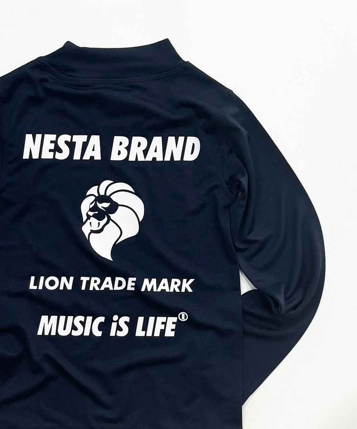 Детский лонгслив-рашгард с принтом NESTA BRAND, Black — фото 3