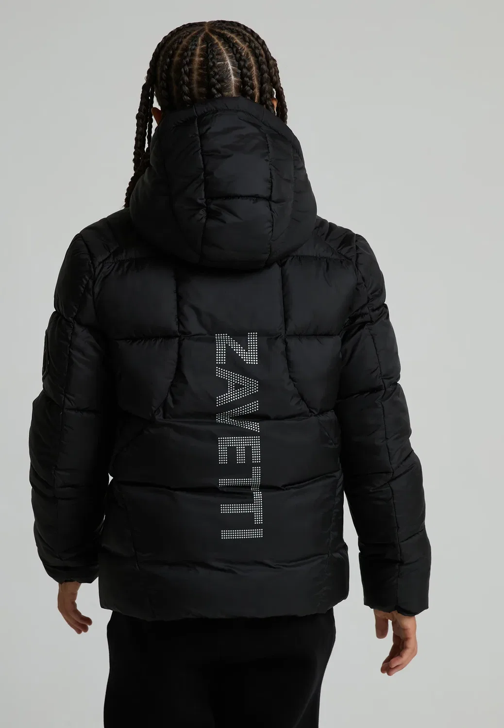 Пуховая куртка Jn Valetto - зимняя куртка Zavetti Canada, Black — фото 3