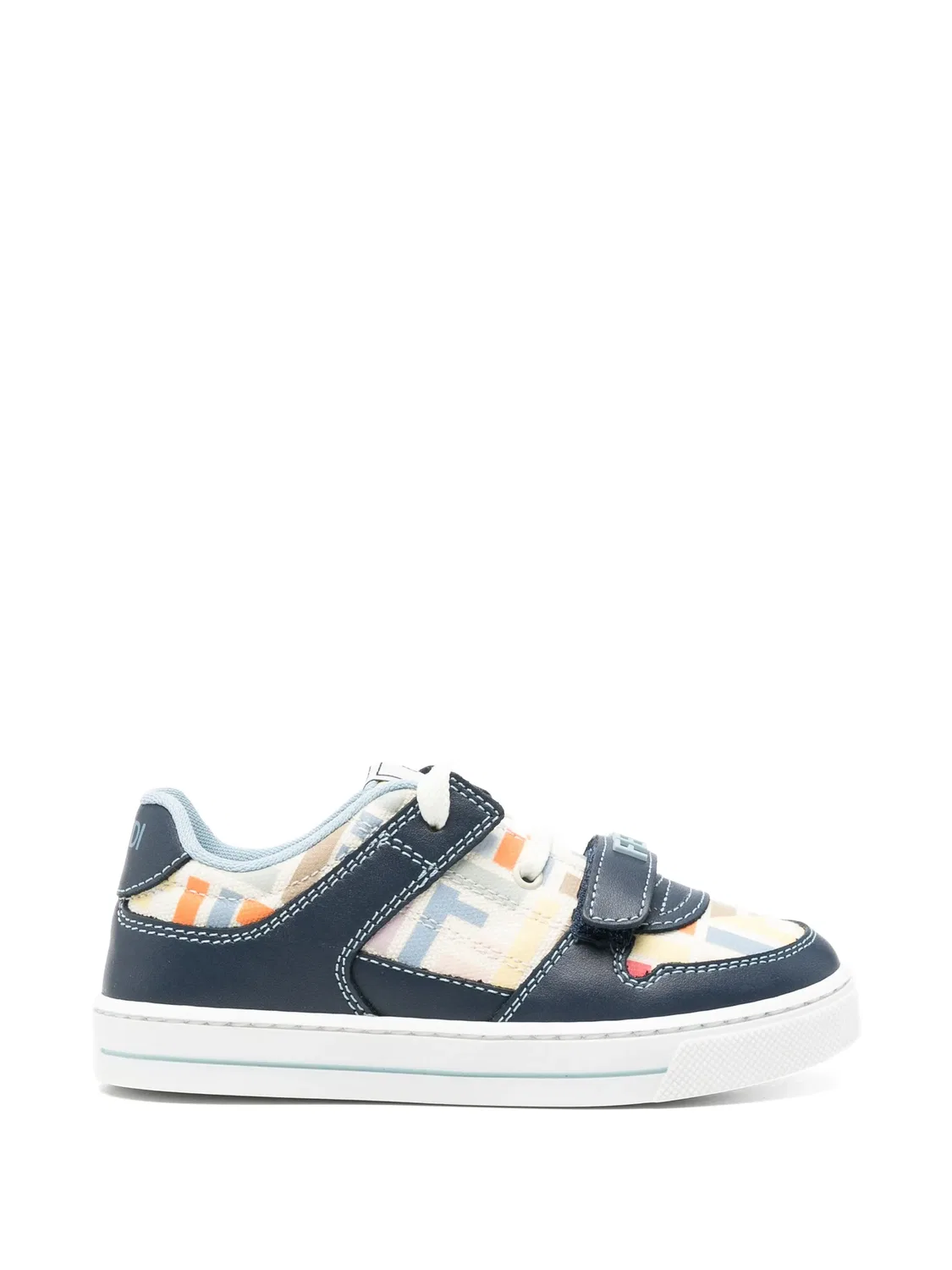 Кроссовки с монограммой, синие FENDI, синий