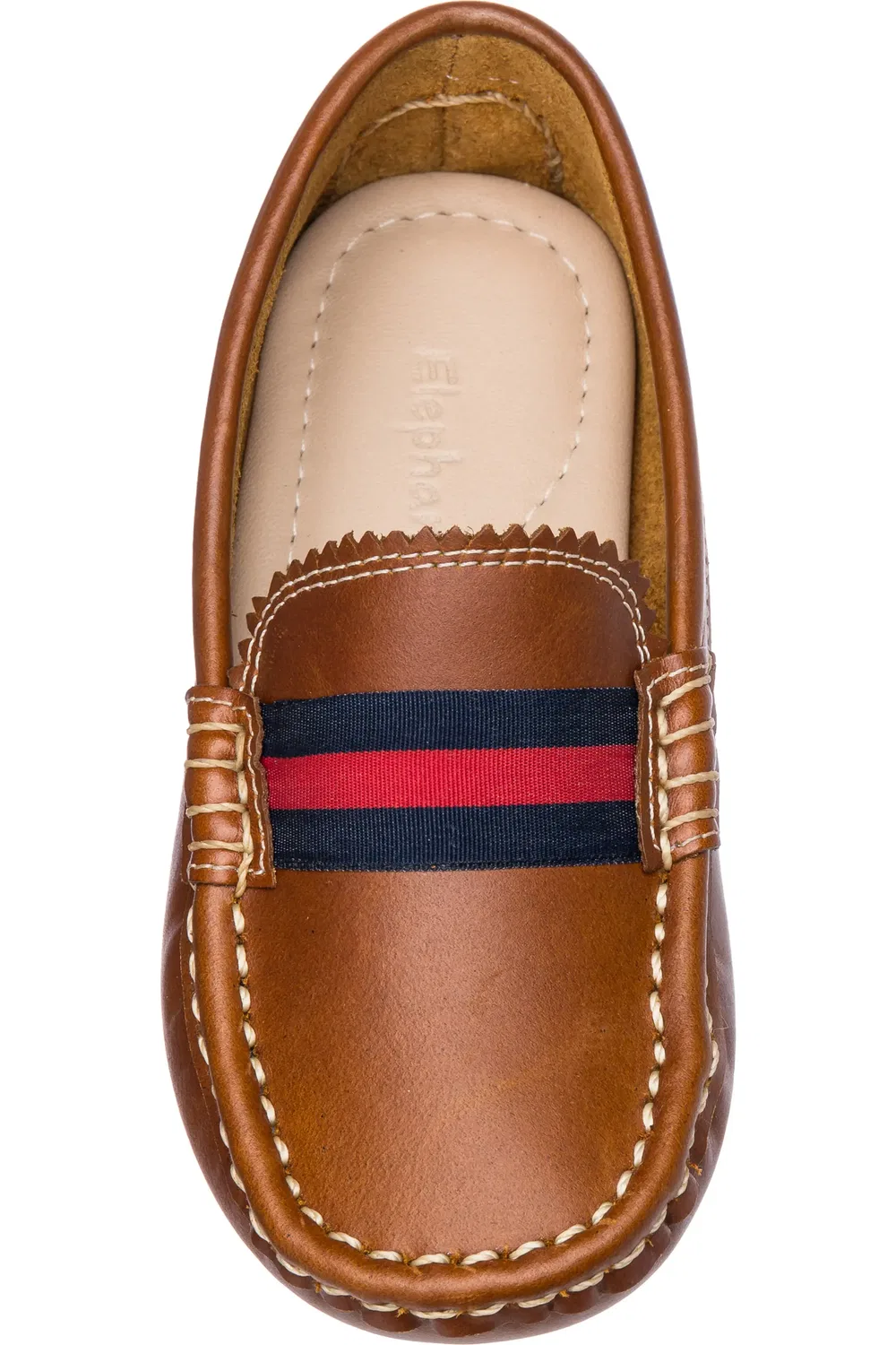 Детские туфли лоферы с мягкой стелькой Club Loafer Elephantito, Natural — фото 3