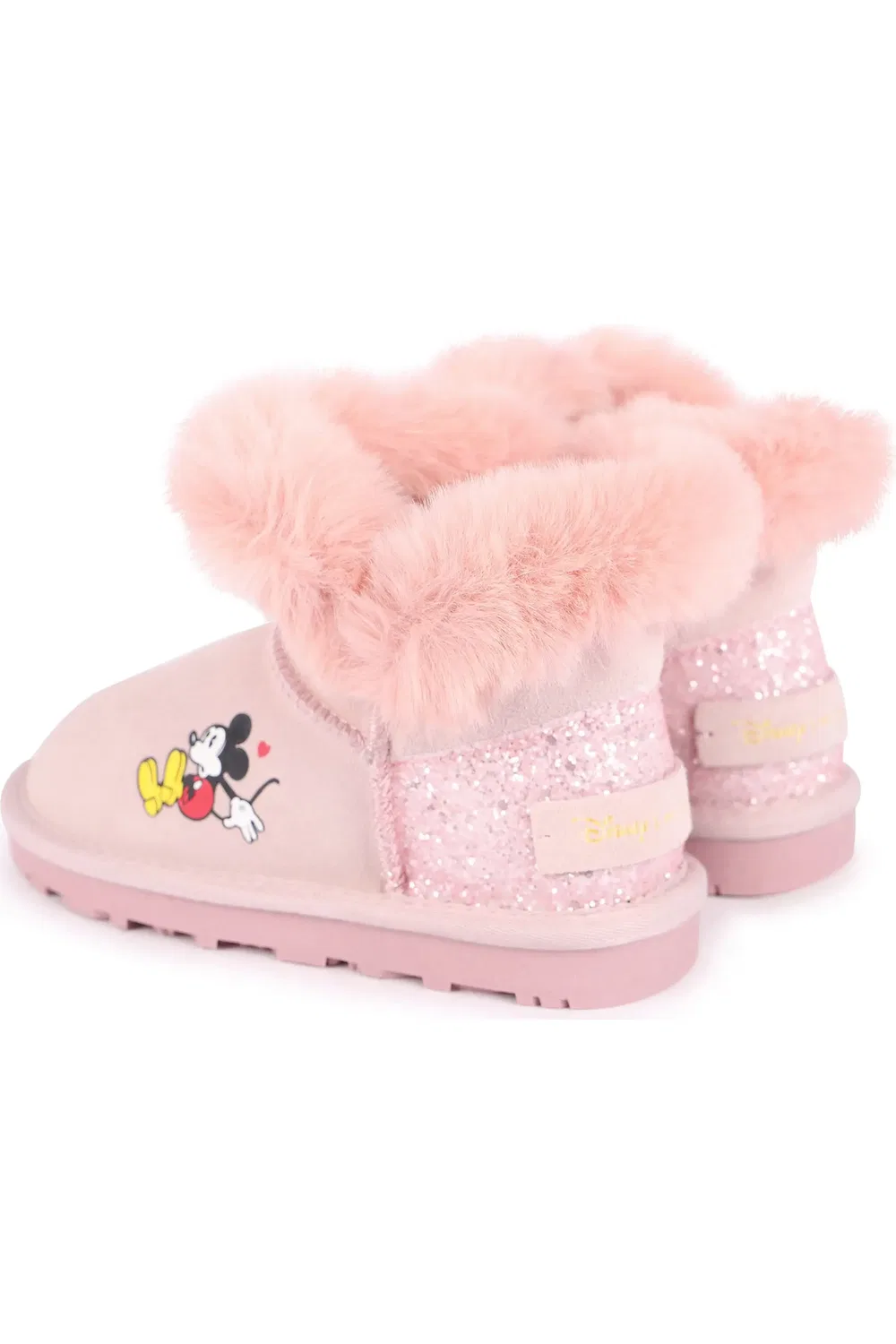 Детские ботинки на меху Mickey Faux Fur Master of Arts, розовый — фото 2