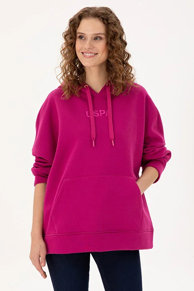 Женские свитшот с капюшоном U.S. Polo Assn., Fuchsia
