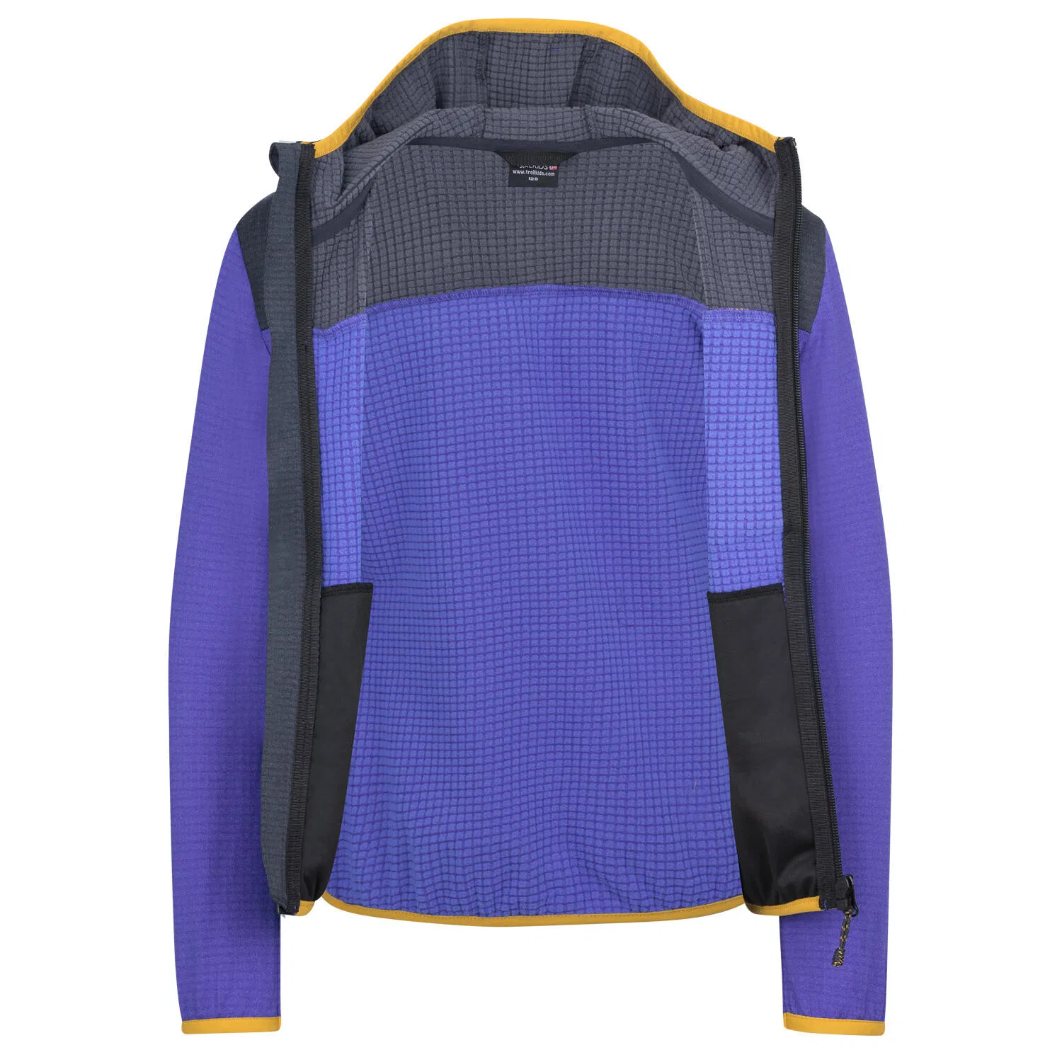 Детская флисовая куртка с капюшоном Holmedal Jacket Trollkids, Schwarz — фото 3