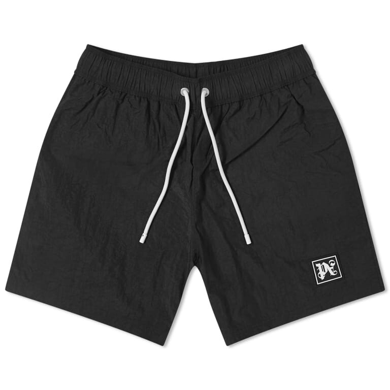 

Шорты Palm Angels Monogram Swim, черный/белый
