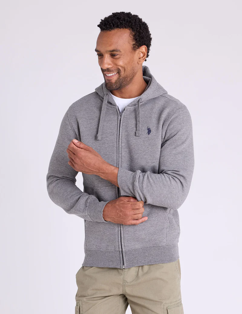 

Худи U.S. Polo Assn Full Zip Lined, серый